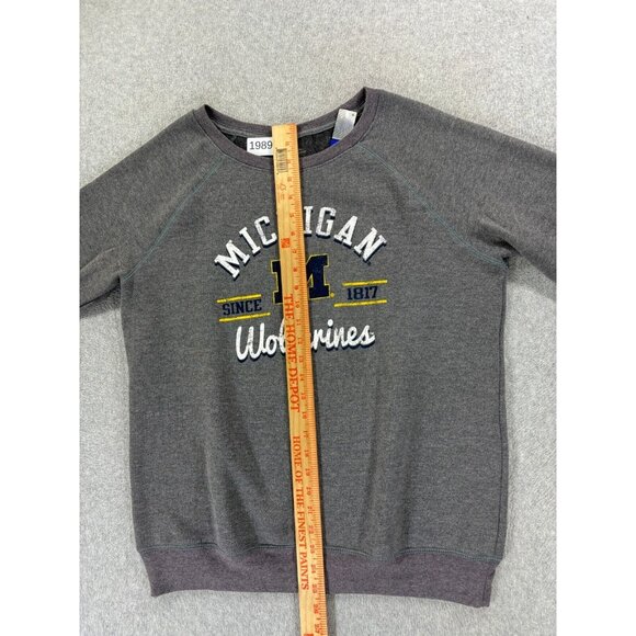 NWT Michigan Wolverines Campus‎ Crew Sweatshirt (Women's Large) Gray - Picture 10 of 12